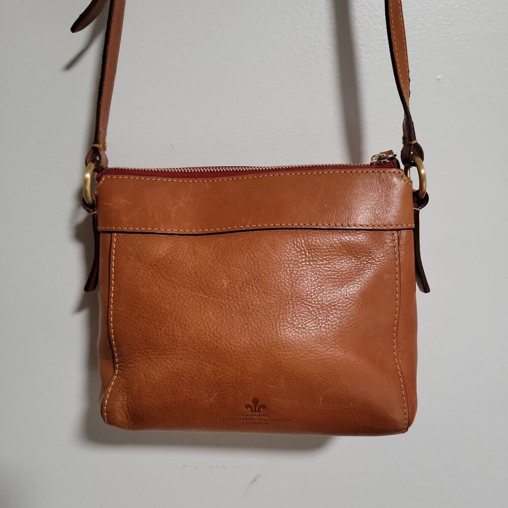 Dooney and Bourke Florentine Allison Crossbody Cognac Leather
